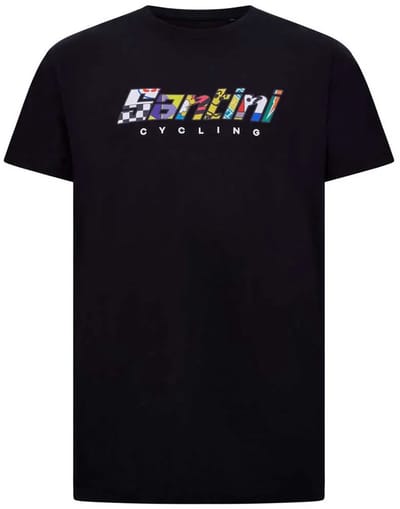 Santini 60 Years T-shirt Met Korte Mouwen Zwart S Man,Vrouw
