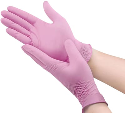 100 stuks Medium Roze Nitril Wegwerphandschoenen - M - Latex Vrij - Wegwerp Handschoenen - Ongepoederd - Poeder vrij