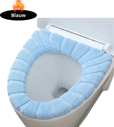 Nivard Wasbare Toiletbril Cover - Wc Bril Hoes - Toiletbril - Wc Deksel - Toiletafdekking - Verwarmde Wc Bril - Blauw