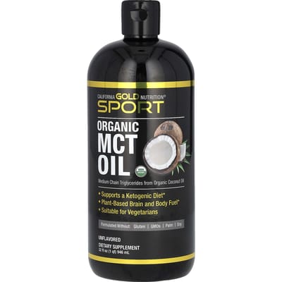 Sport, Biologische MCT-olie, 946 ml(32 fl oz) gray