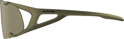 Alpina Hawkeye Q-Lite - Olive matt-silver mirror - Maat Unisex_OneSize