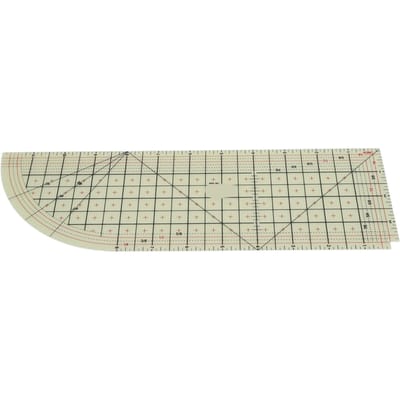 Règle ourlet chaud Professionnelle Résistance à la chaleur Flexible Antidérapante Règle à repasser pour la couture beige