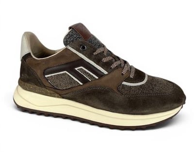 Floris van Bommel - NOPPI 29.77 - Lage sneakersVrije tijdsschoenenHeren sneakers - Kleur: Bruin - Maat: 42