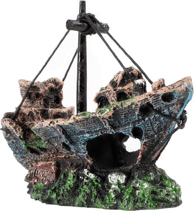 Daity Aquariumdecoraties - aquariumaccessoires - scheepswrakdecoraties - scheepswrakornamenten van hars