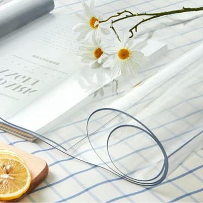 Tafelhoes Rechthoekig - Plastic Kleed - Tafel Beschermen - 2mm Dik - 80x160 cm - Transparant