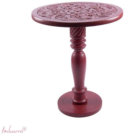 Imbarro Fashion & Home houten bijzettafel Lotta Red 44 x 55 cm hoog