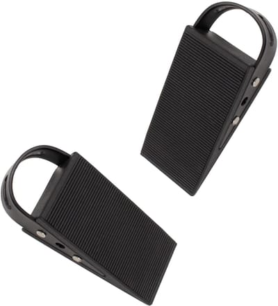 Dailygoods- Deurstopper Antislip - Deurbuffer Rubber - Deurvastzetter Zwart - Deurstopper Muur - Deurstopper Zelfklevend - Roestvrijstalen Haken - Deurwig