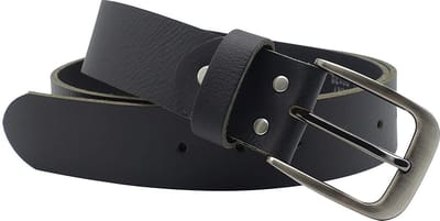 Echt leren riem zwart - Heren/dames Riemen Leer - Pantalon riem - Taillemaat: 100 - Exclusieve heren/dames riemen - Jeans riem