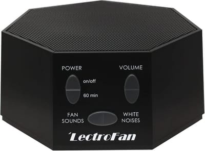 Geluidsapparaat - Witruismachine - Rustgevende Sfeer - Ventilatorgeluiden - 10.5 cm - Wit