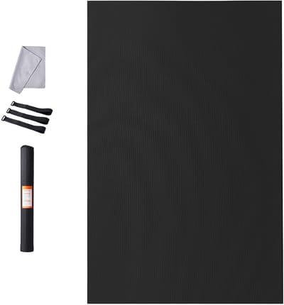 Grote Antislip Oefenmat, Hoogdichtheid Yoga Mat voor Mannen en Vrouwen, Fitness en Workout Mat Met Draagtas en Riem, Geschikt voor Yoga, Pilates en Vloeroefeningen 2.44 x 1.52 m