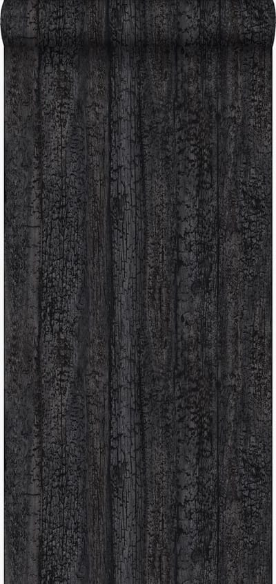 Origin Wallcoverings behang houtmotief zwart - 347531 - 53 cm x 10,05 m