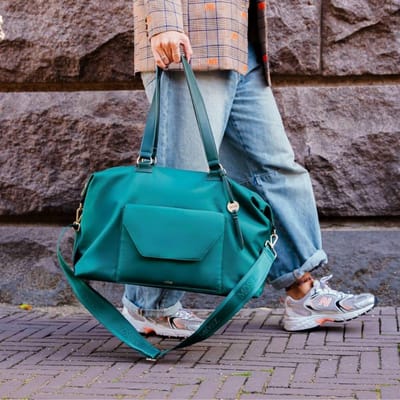MŌSZ Grote dames reistas groen - 37 liter : Sandy handbagage reistas / sporttas