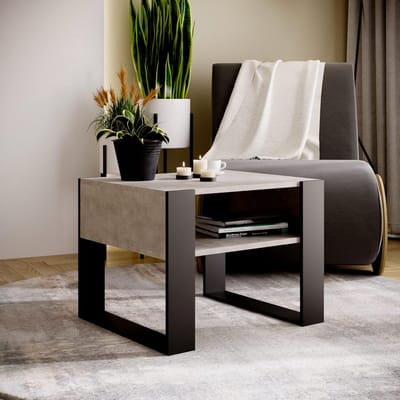 Moderne Rustieke Salontafel van Hout - Multifunctionele Bijzettafel voor Woonkamer en Kantoor