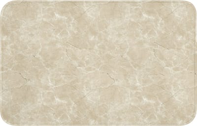 Badmat 80x50 cm - Antislip - Lichtbeige - Marmer - Diffusie adering - Badmatten voor badkamer - Badkamermat - Douchemat - Badkamer mat
