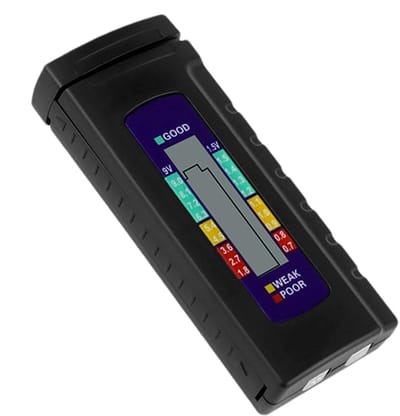 Small Battery Checker - Batterijtester, Universele Batterijcontrole, Geschikt: 1,5 V Droge Batterij (AA, AAA1,5 V (knoopbatterij), Batterij 9 V, Batterij 6F22, Kleine Batt Tester