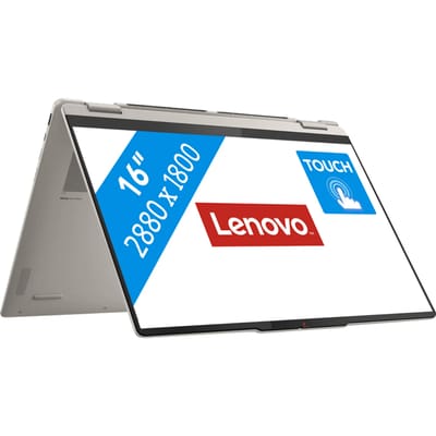 Lenovo Yoga 7 2-in-1 16AKP10 Copilot+ PC AMD Ryzen AI 7 350 Hybride (2-in-1) 40,6 cm (16") Touchscreen 2.8K 16 GB LPDDR5x-SDRAM 512 GB SSD Wi-Fi 7 (802.11be) Windows 11 Home Engels Grijs