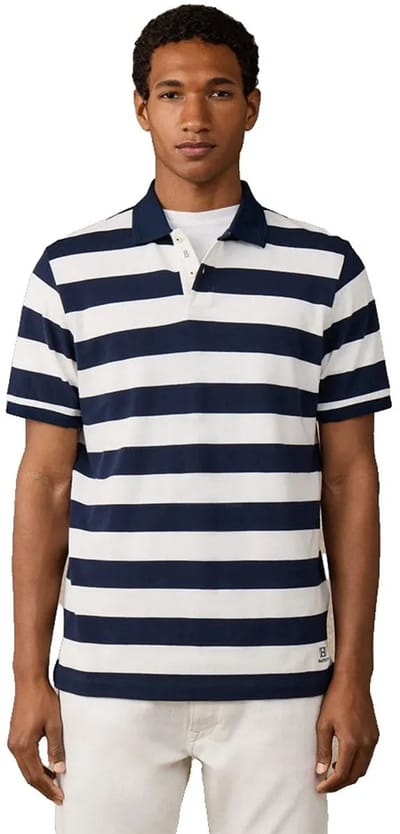 Hackett Hm5600186 Korte Mouw Poloshirt Blauw L Man