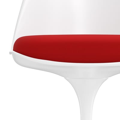 Knoll International - Saarinen Tulip Stoel - Tonus 4 (130) - bright red - wit - rood