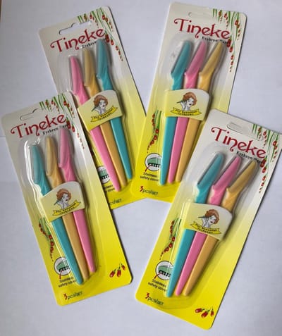 Tineke Premium -Wenkbrauwen Scheermesjes - Haar mesje - Set - 12 Stuks - Pijnloos gezichtshaar verwijderen - Scheermes - Blow - Eyebrow