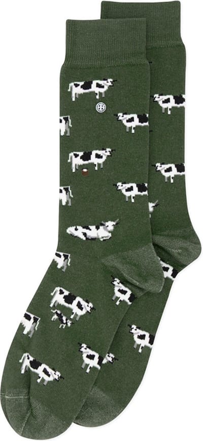 Alfredo Gonzales Cows Sokken AG-Sk-COW-01 118 Army/White/Black XS(35-37)