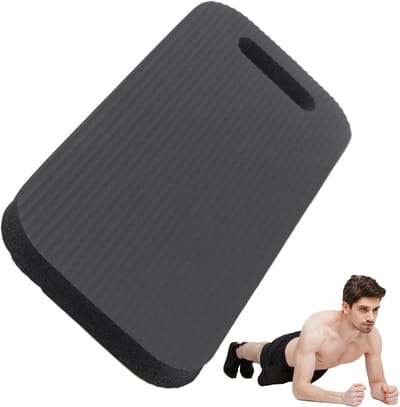 Knie Oefenmat - Trainingskussen Comfort - Bescherming Gewrichten - Antislip Ondersteuning - 27 x 22 cm - Zwart