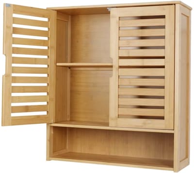 Bamboe Lavish - badkamerkast - Keukenkast - Wandgemonteerde badkamermeubel - Organizer
