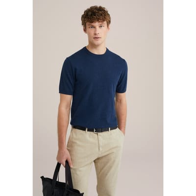 WE Fashion T-shirt Navy Blue Taglia: XXL | Magliette basic Outlet | Uomo | Blu