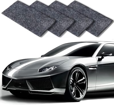 Nano Sparkle doek - Krassen verwijderaar - Auto polijsten - Zonder water - 4 stuks - Grijs