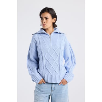 America Today Kiki Zg Babyblue Größe: M | Pullover Outlet | Damen | Blau