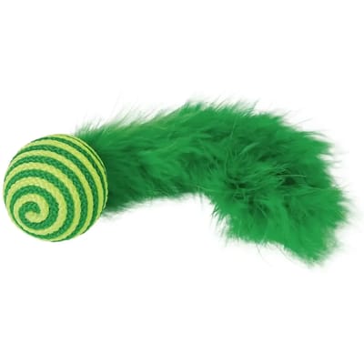 Kattenbal met rammelaar en veer Nobby Pet