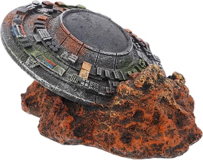 UFO Aquarium Ornament voor Betta Vissen - Decoratieve Micro Landschap Accessoires voor Aquariums en Vistanks