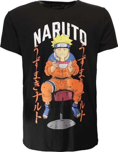 Naruto Eating Ramen T-Shirt - Officiële Merchandise - L