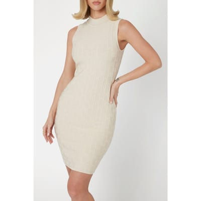 GUESS Marciano By  Marti Allover Logo S Eggshell Ecru Maat: 48 | Mini Jurken Outlet | Dames | Ecru