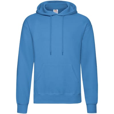 Fruit of the Loom Klassieke herenhoodie (Azuurblauw)