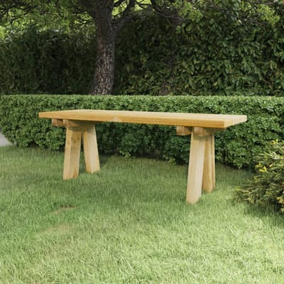 vidaXL - Tuinbank - 110 - cm - geïmpregneerd - massief - grenenhout