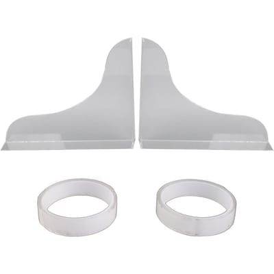 2 Pièces Pare-éclaboussures de Baignoire Acrylique Plaque d'Angle Bloque-Eau pour Baignoire Douche Salle de Bain Cuisine gray
