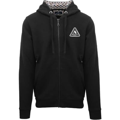 Aquascutum Heren Active Full Zip Hoodie (Zwart)