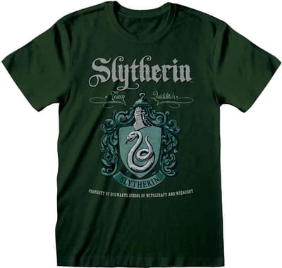 Harry Potter - Slytherin Green Crest   Unisex T-Shirt Groen