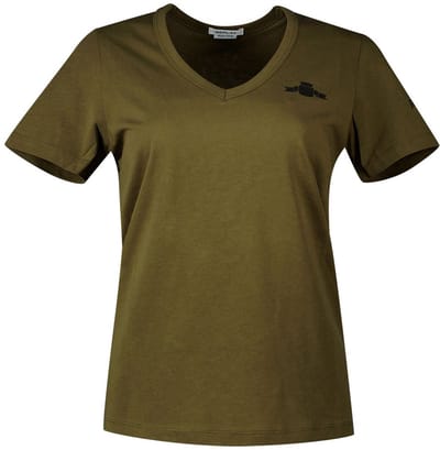 Replay W3595b.000.23188p T-shirt Met Korte Mouwen En V-hals Groen XS Vrouw