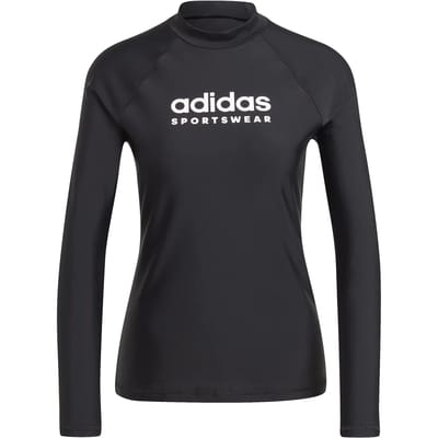 adidas Sportswear Rashguard met Lange Mouwen - Dames - Zwart- S