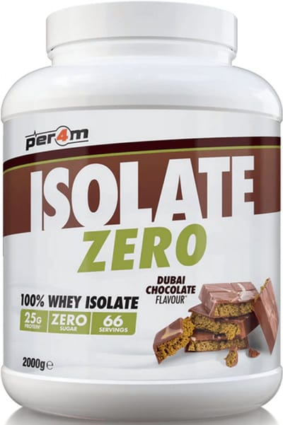Per4m Whey Isolate Zero (2000g) Dubai Chocolate - Eiwitten - Wei-eiwit isolaat