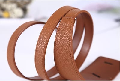 Stijlvolle PU Leren Tailleband voor Dames - Perfect voor Jurken, Jeans en Jumpsuits