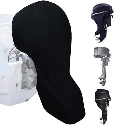 Buitenboordmotor Afdekking - 420D Waterdichte Beschermhoes met UV-Coating voor Buitenboordmotoren (175-225 pk)