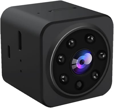 Mini Beveiligingscamera - Draadloze Camera - Thuis Bewaken - Bewegingsdetectie Alarm - 1080p HD - Zwart