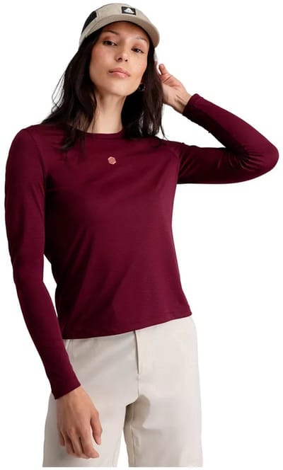 Siroko Wander T-shirt Met Lange Mouwen Paars S Vrouw