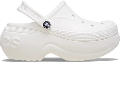 Crocs Bella - Dames Platform Klompen - Wit - 42-43 - Verstelbare Bandjes