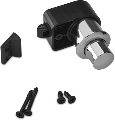 Push-Lock Meubelslot voor schuifdeuren en rolluiken voor boot & caravan chrome gepolijst