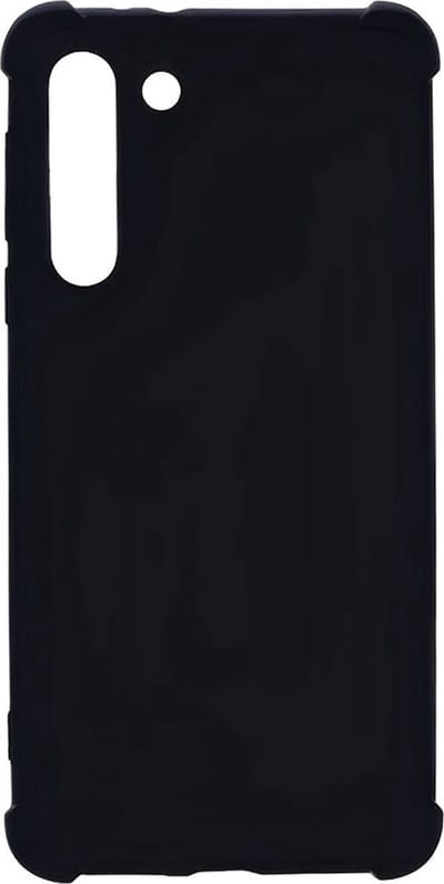 Shockproof Flexibele achterkant Silicone hoesje zwart Geschikt voor: Samsung Galaxy S23