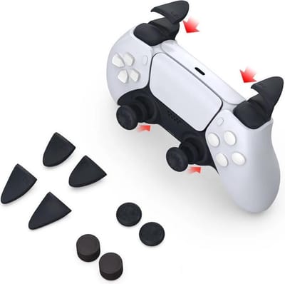 CHPN - Grip voor controller - Controller hoes - Zwart - Thumb grips - Geschikt voor Ps5 controller - Grips - Sportgrip