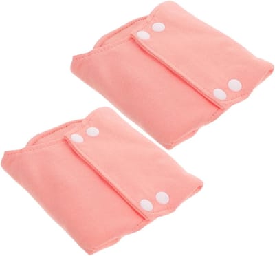 Wasbare Inlegkruisjes - Herbruikbare Pads - Postpartum Zorg - Ultra Lekvrij - 2 Stuks - Roze